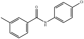 N-(4-氯苯基)-3-甲基苯甲酰胺, 81636-14-8, 结构式