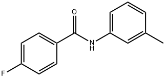 4-氟-N-(3-甲基苯基)苯甲酰胺,81636-15-9,结构式
