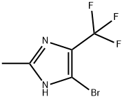 5-bromo-2-methyl-4-(trifluoromethyl)-1H-imidazole 化学構造式