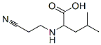 Pentanoic acid, 2-(2-cyanoethylamino)-4-methyl- Structure