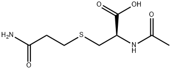 N-乙酰基-S-(氨基甲酰基乙基)-L-半胱氨酸..., 81690-92-8, 结构式