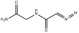 N-(DIAZOACETYL)-GLYCINEAMIDE Struktur