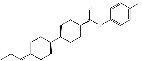 TRANS,TRANS-4-FLUOROPHENYL 4''-PROPYLBICYCLOHEXYL-4-CARBOXYLATE Structure