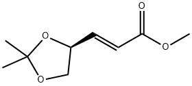 (S)-(+)-3-(2,2-二甲基-1,3-二噁戊烷-4-基)-反-2-丙烯酸甲酯, 81703-93-7, 结构式