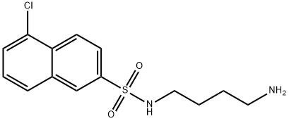 N-(4-アミノブチル)-5-クロロ-2-ナフタレンスルホンアミド 化学構造式