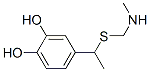 1,2-Benzenediol, 4-[1-[[(methylamino)methyl]thio]ethyl]- (9CI) Structure