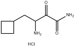2-羰基-3-氨基-4环丁烷丁酰胺盐酸盐 结构式