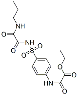 ethyl [4-[(propylcarbamoylformyl)sulfamoyl]phenyl]carbamoylformate Structure