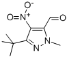 3-(叔丁基)-1-甲基-4-硝基-1H-吡唑-5-甲醛 结构式