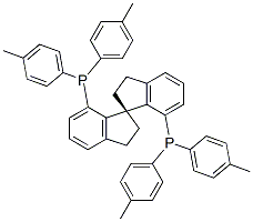 (S)-(-)-7,7'-ビス[ジ(4-メチルフェニル)ホスフィノ]-2,2',3,3'-テトラヒドロ-1,1'-スピロビインダン, min. 97% (S)-Tol-SDP(S)-Tol-SDP 化学構造式