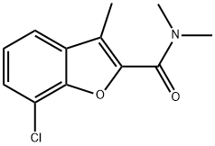 7-Chloro-N,N,3-trimethyl-2-benzofurancarboxamide Structure