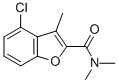 2-Benzofurancarboxamide, 4-chloro-N,N,3-trimethyl- Struktur