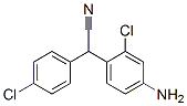 4-アミノ-2-クロロ-α-(4-クロロフェニル)ベンゼンアセトニトリル 化学構造式