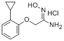 Ethanimidamide, 2-(2-cyclopropylphenoxy)-N-hydroxy-, monohydrochloride Structure