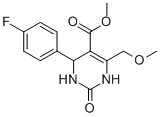 5-METHOXYCARBONYL-4-METHOXYMETHYL-1,2,3,6-TETRAHYDRO-2-OXO-6-(4-FLUOROPHENYL)PYRIMIDINE Struktur