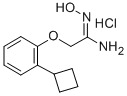 2-(2-Cyclobutylphenoxy)-N-hydroxyethanimidamide monohydrochloride Structure
