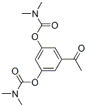 5-acetyl-1,3-phenylene bis(dimethylcarbamate)  Struktur