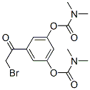 5-(bromoacetyl)-1,3-phenylene bis(dimethylcarbamate) Struktur
