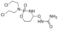 Urea, ((2-(bis(2-chloroethyl)amino)tetrahydro-2H-1,3,2-oxazaphosphorin -4-yl)oxy)-, P-oxide|