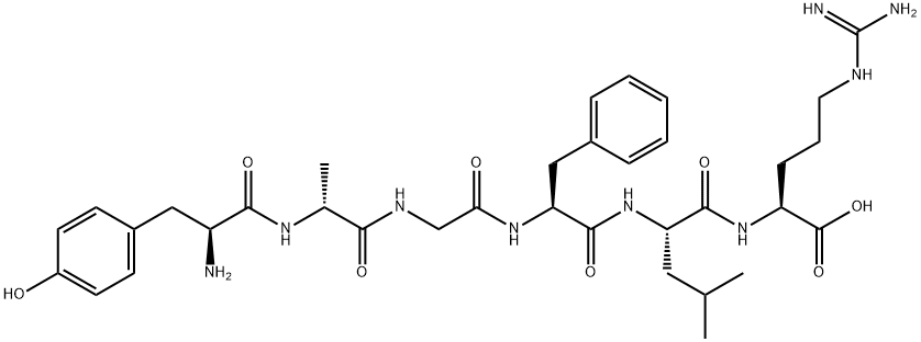 [D-Ala2,Leu5,Arg6]エンケファリン 化学構造式
