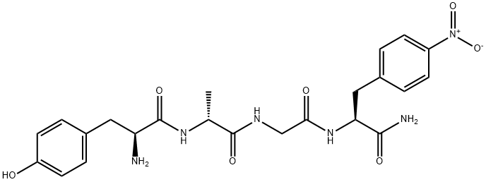 tyrosyl-alanyl-glycyl-nitrophenylalanylamide Structure