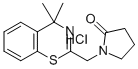 1-((4,4-Dimethyl-4H-1,3-benzothiazin-2-yl)methyl)-2-pyrrolidinone hydr ochloride Struktur