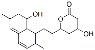 4-hydroxy-6-[2-(8-hydroxy-2,6-dimethyl-1,2,6,7,8,8a-hexahydronaphthalen-1-yl)ethyl]oxan-2-one Structure