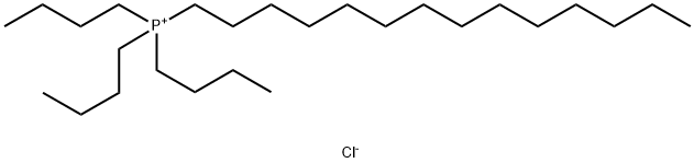 トリブチル(テトラデシル)ホスホニウム·クロリド 化学構造式