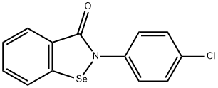 1,2-Benzisoselenazol-3(2H)-one, 2-(4-chlorophenyl)- Struktur