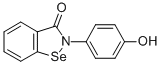 2-(4-Hydroxyphenyl)-1,2-benzisoselenazol-3(2H)-one 结构式