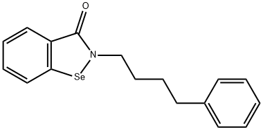 1,2-Benzisoselenazol-3(2H)-one, 2-(4-phenylbutyl)- Structure