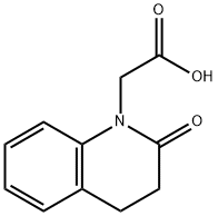 (2 - 氧代-3,4 - 二氢-2H-喹啉-1 - 基) - 乙酸, 81745-21-3, 结构式