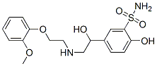 2-Hydroxy-5-[1-hydroxy-2-[[2-(2-methoxyphenoxy)ethyl]amino]ethyl]benzenesulfonamide Structure
