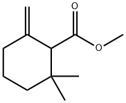 Methyl-2,2-dimethyl-6-methylene-1-cyclohexanecarboxylate Struktur