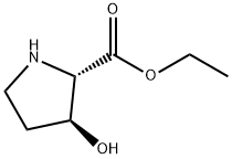 L-Proline, 3-hydroxy-, ethyl ester, (3S)- (9CI) 结构式