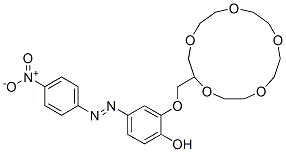 [2-Hydroxy-5-(4-nitrophenylazo)-phenyl]-oxymethyl-15-crown-5 结构式