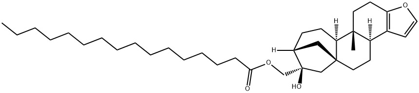パルミチン酸カフェストール 化学構造式