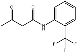 3-OXO-N-(2-TRIFLUOROMETHYL-PHENYL)-BUTYRAMIDE Structure