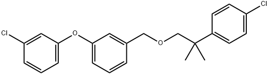 1-((2-(4-Chlorophenyl)-2-methylpropoxy)methyl)-3-(3-chlorophenoxy)benz ene|