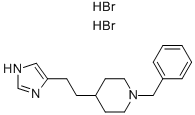 1-BENZYL-4-[2-(IMIDAZOL-4-YL)ETHYL]PIPERIDINE 2HBR Structure
