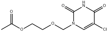 ACETIC ACID 2-(5-CHLORO-2,4-DIOXO-3,4-DIHYDRO-2H-PYRIMIDIN-1-YLMETHOXY)-ETHYL ESTER 结构式