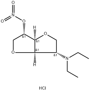 1,4:3,6-Dianhydro-2-deoxy-2-(diethylamino)-L-iditol 5-nitrate monohydr ochloride,81786-31-4,结构式
