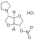 L-Iditol, 1,4:3,6-dianhydro-2-deoxy-2-(1-pyrrolidinyl)-, 5-nitrate, mo nohydrochloride Struktur