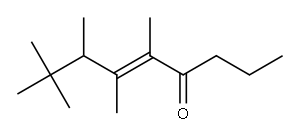 5,6,7,8,8-pentamethylnon-5-en-4-one 结构式