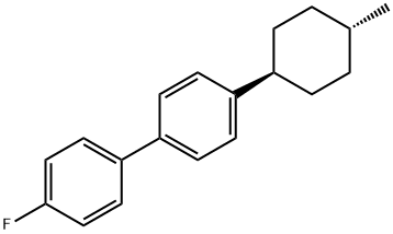 反式-4-氟-4'-(4-甲基环己基)-1,1'-联苯 结构式