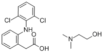 双氯芬酸 BETA-二甲基氨基乙醇, 81811-14-5, 结构式