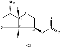 5-Amino-5-desoxy-1,4:3,6-dianhydro-D-glucit-2-nitrat-hydrochlorid [Ger man] Struktur
