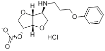 2-(3-Phenoxypropylamino)-2-desoxy-1,4:3,6-dianhydro-D-glucit-5-nitrat- hydrochlorid [German] Structure