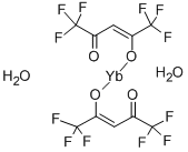 ヘキサフルオロアセチルアセトナトイッテルビウム(III)二水和物 化学構造式