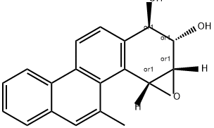 1,2-dihydroxy-epoxy-1,2,3,4-tetrahydro-5-methylchrysene Structure